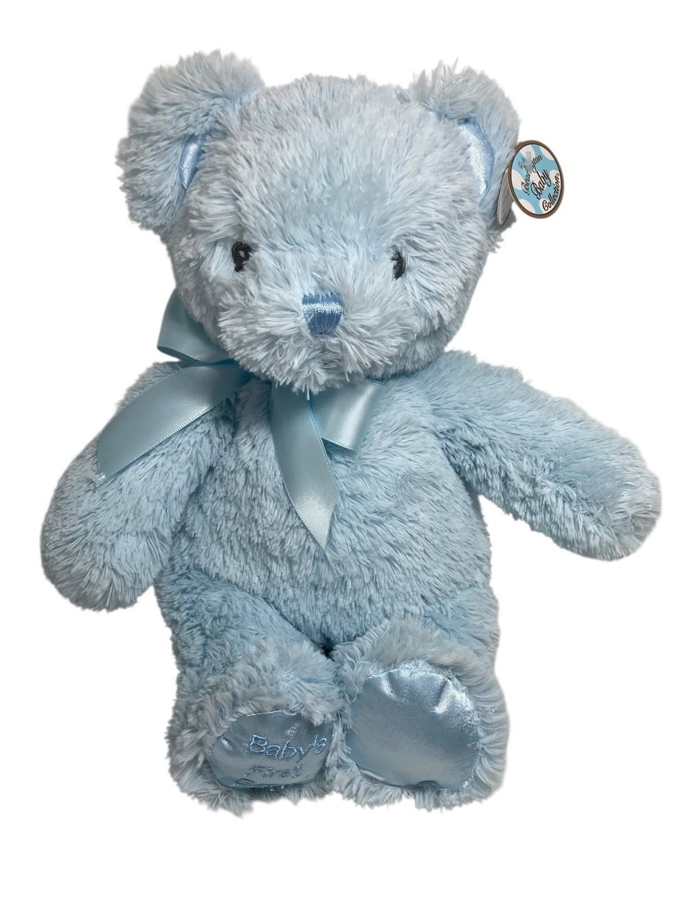 Bearington Baby Collection Baby's First Bear 12" Blue Stuffed Plush TAGS 193608.